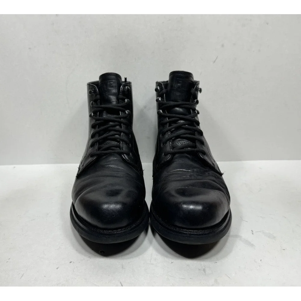 Frye Berwick Boots Black Leather 87430 Men's Size 9 Wide Shoes